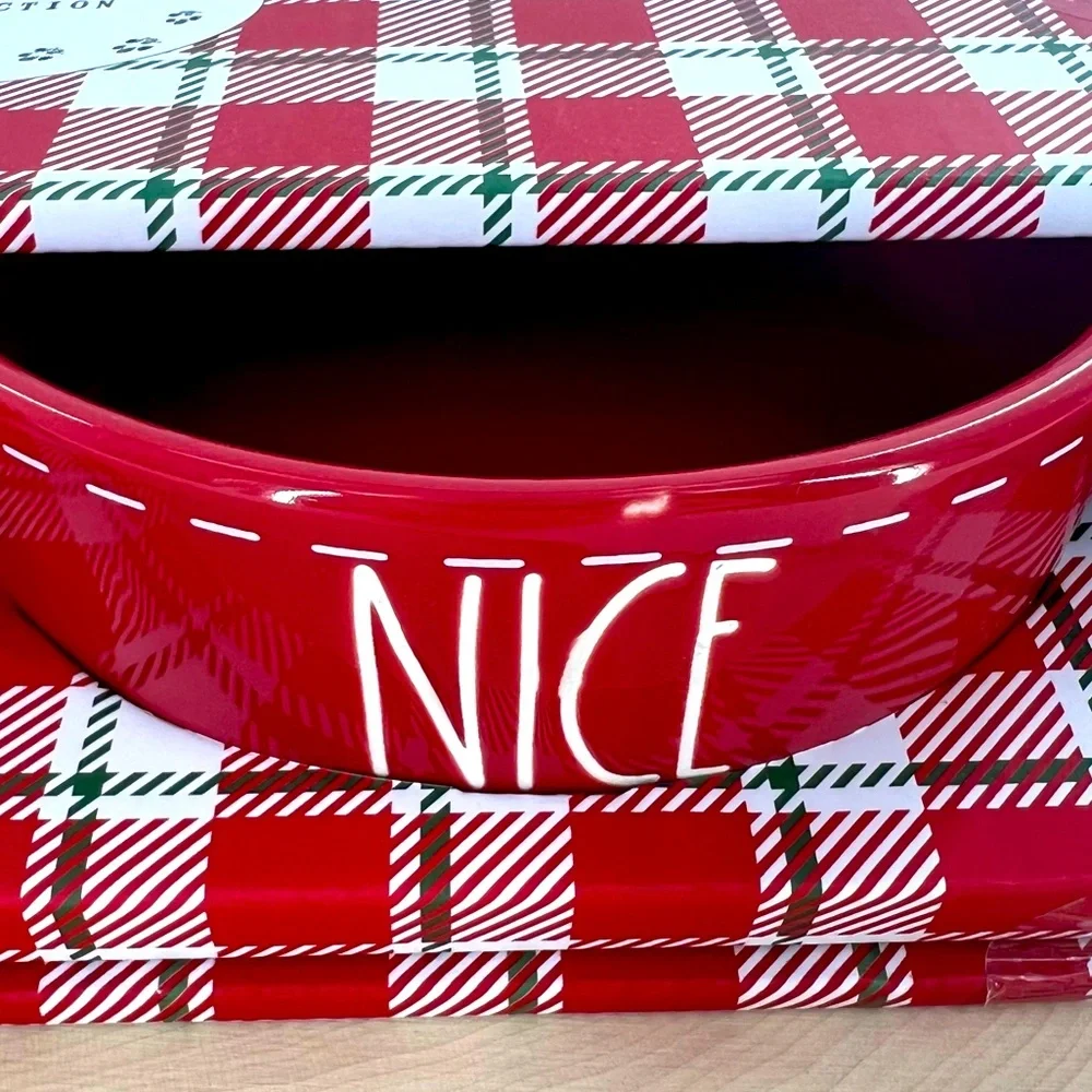 NWT Rae Dunn “Naughty & Nice” Pet Dishes